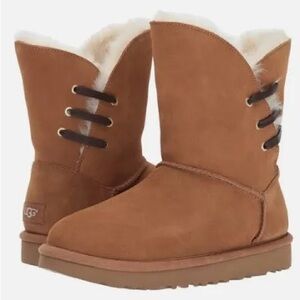 Ugg Constantine Satin Ribbon boots chestnut casual classic comfy outdoor home